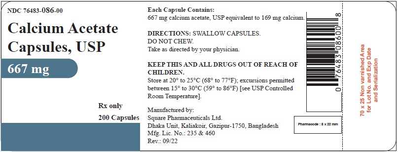 Calcium Acetate Capsules USP