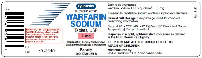 Warfarin sodium tablets