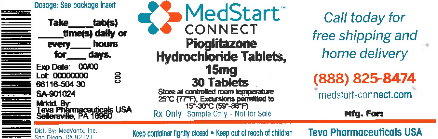 Pioglitazone HCl 15mg Tablets #30