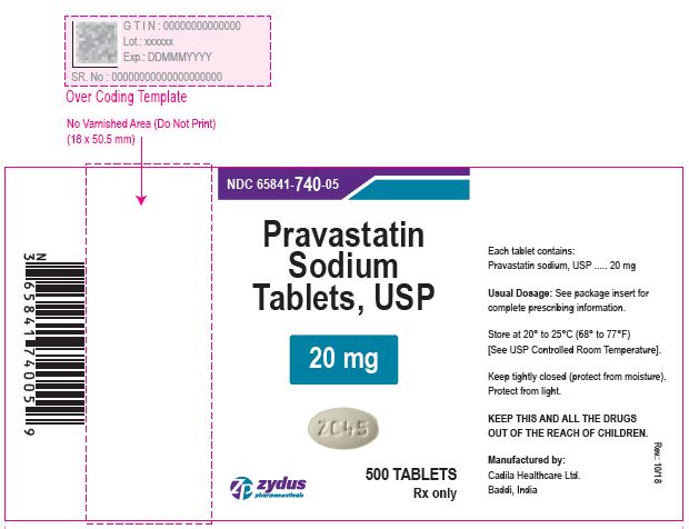 Pravastatin Sodium Tablets USP, 20 mg