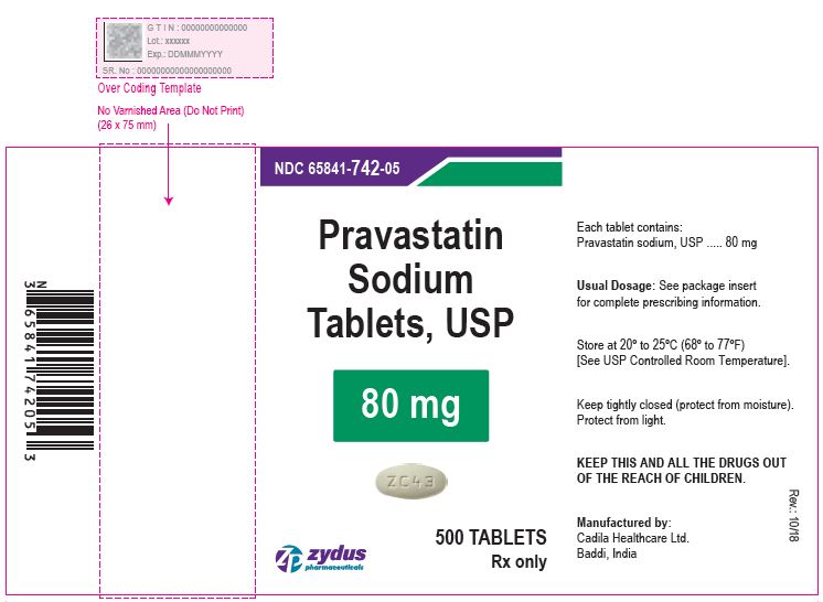 Pravastatin Sodium Tablets, 80 mg