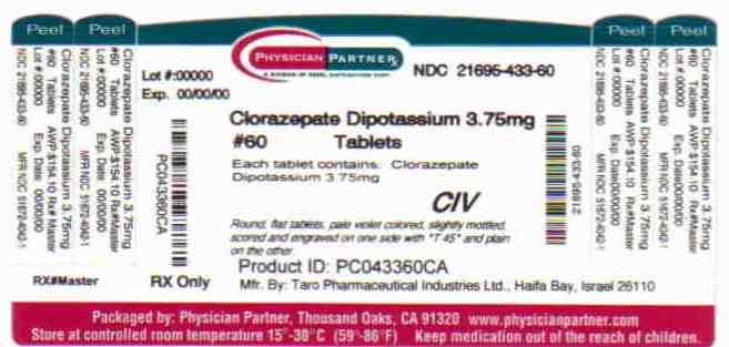 Clorazepate Dipotassium 3.75mg