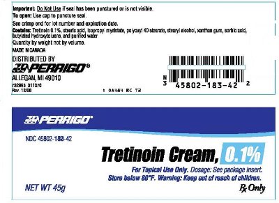 Tretinoin Cream, 0.1% - 45 g Tube