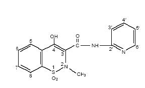 piroxicam structural formula