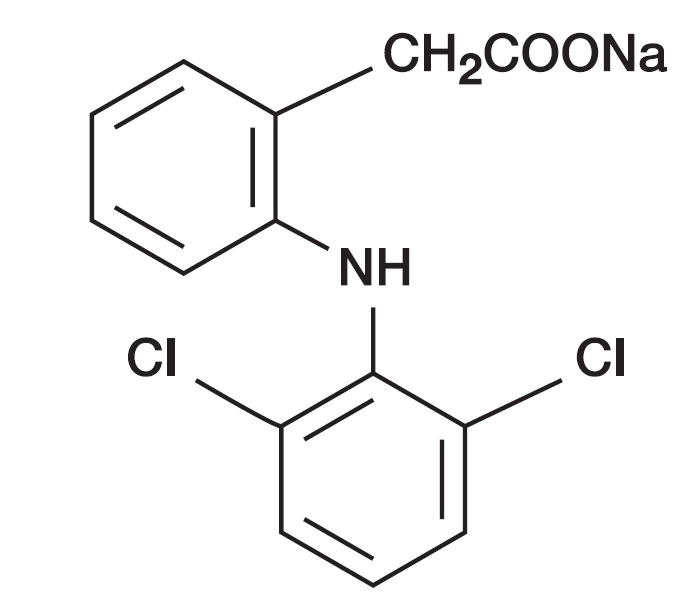 Diclofenac sodium chemical structure