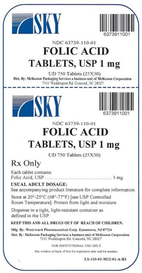 Folic Acid 1mg UD750 Label