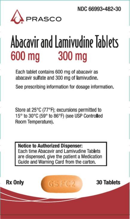 Abacavir and Lamivudine Tablets 30 count carton 