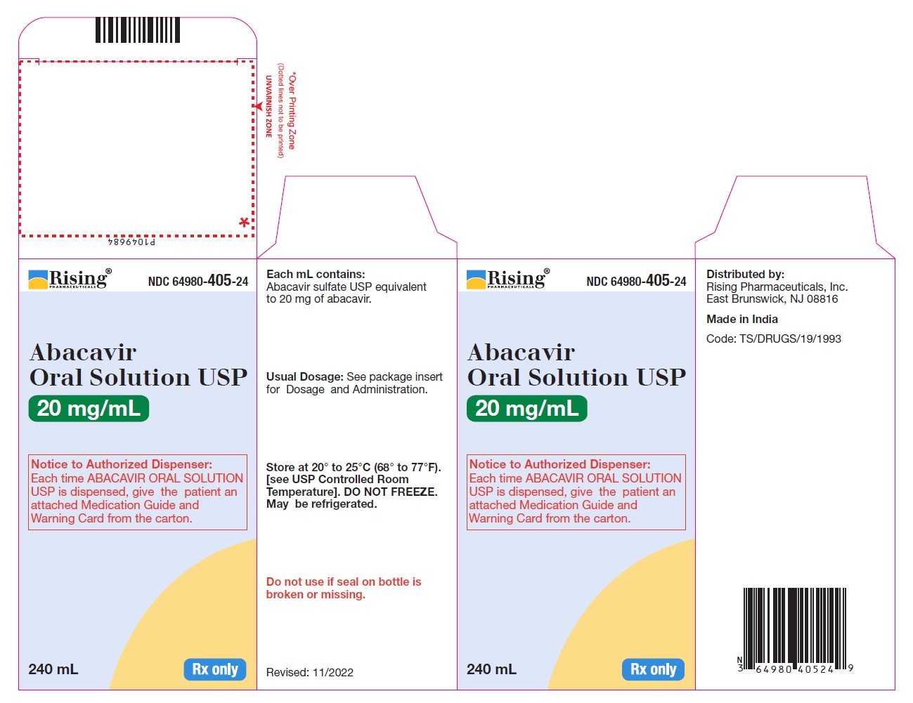 PACKAGE LABEL-PRINCIPAL DISPLAY PANEL - 20 mg/mL (240 mL Carton Label)