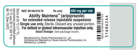 PRINCIPAL DISPLAY PANEL - 400 mg Vial Label
