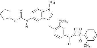 Chemical Structure for Accolate