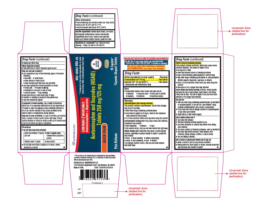 PACKAGE LABEL-PRINCIPAL DISPLAY PANEL - 250 mg/125 mg Container Carton (10 Caplets)
