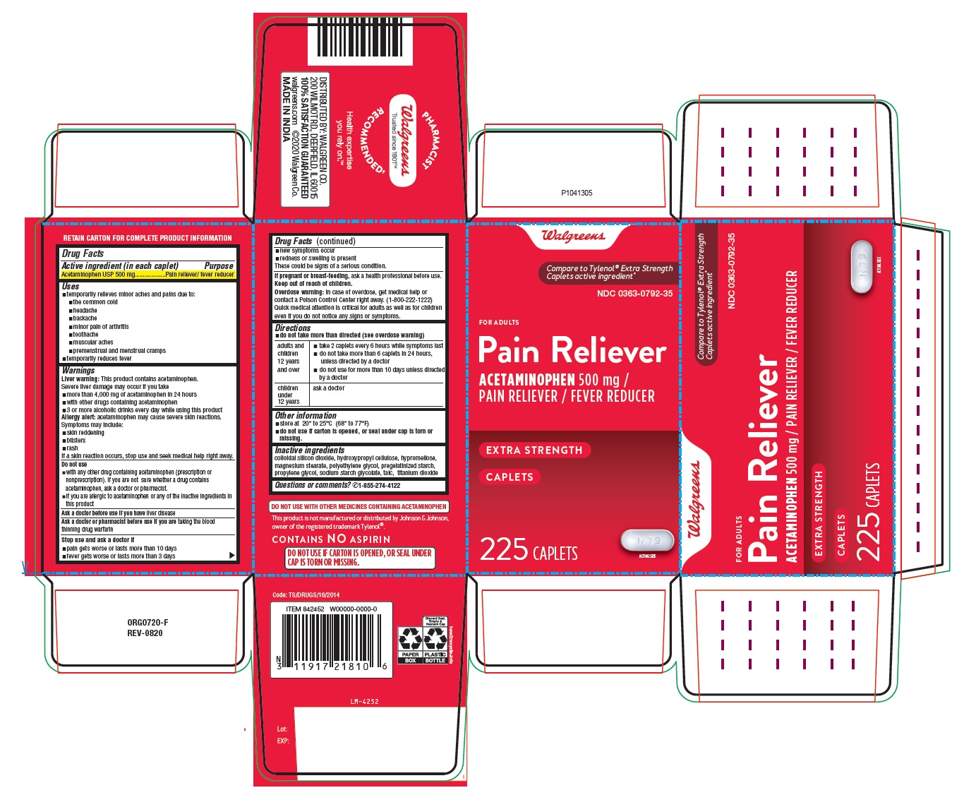 PACKAGE LABEL-PRINCIPAL DISPLAY PANEL 500 mg (225 Caplets Carton Label)