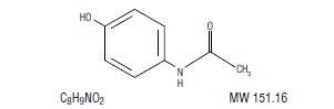 acetaminophen chemical structure