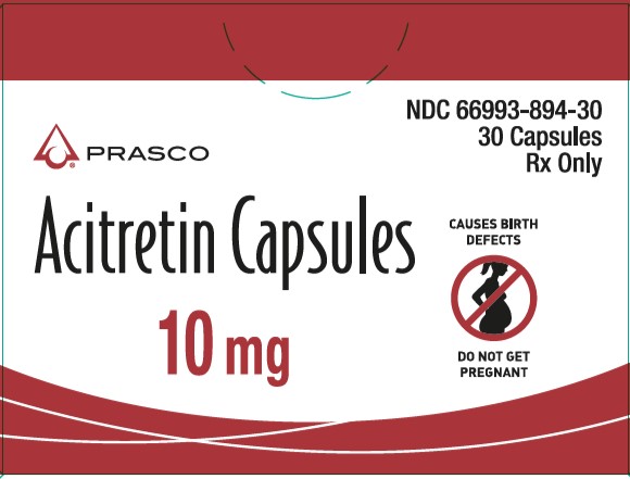 Acitretin 10 mg 30 count carton