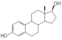 Estradiol structural formula