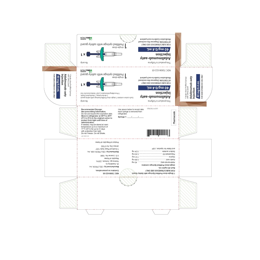 40 mg/0.4 mL Syringe Carton - with Guard 1PK