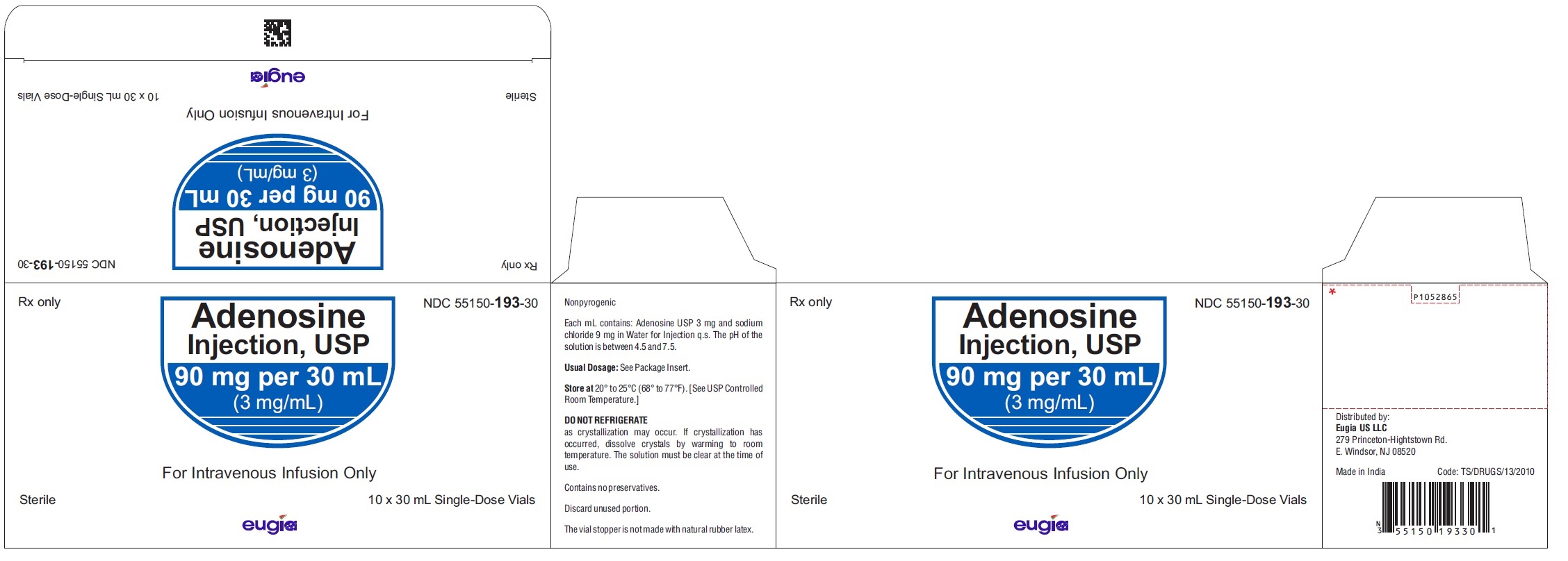 PACKAGE LABEL-PRINCIPAL DISPLAY PANEL - 90 mg per 30 mL (3 mg/mL) - Container-Carton (10 Vial)