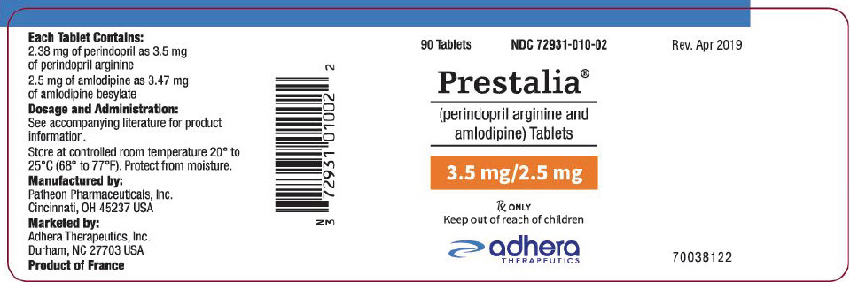 PRINCIPAL DISPLAY PANEL - 3.5 mg/2.5 mg Tablet Bottle Label