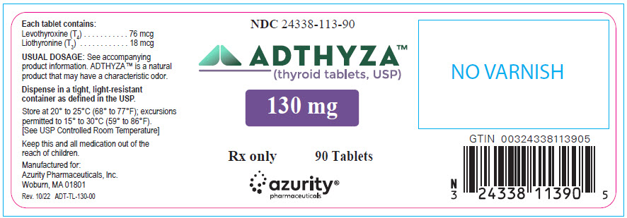 PRINCIPAL DISPLAY PANEL - 130 mg Tablet Bottle Label