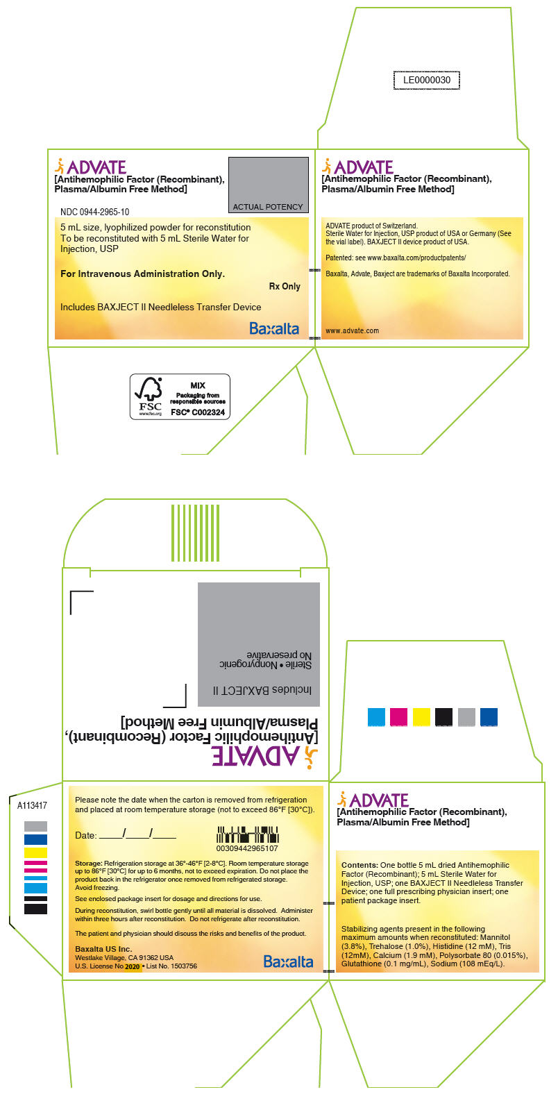 PRINCIPAL DISPLAY PANEL - Kit Carton - NDC 0944-2965-10