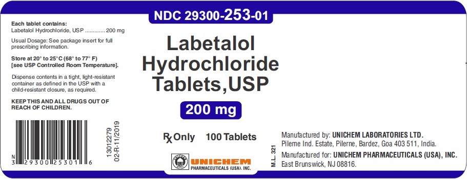 Labetalol Tablets USP, 200 mg