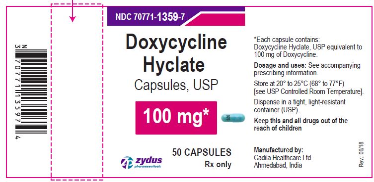 Doxycycline hyclate capsules