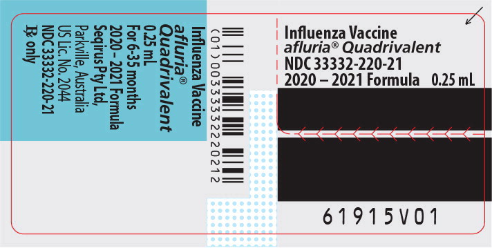 Principal Display Panel – 0.25 mL Syringe Label
