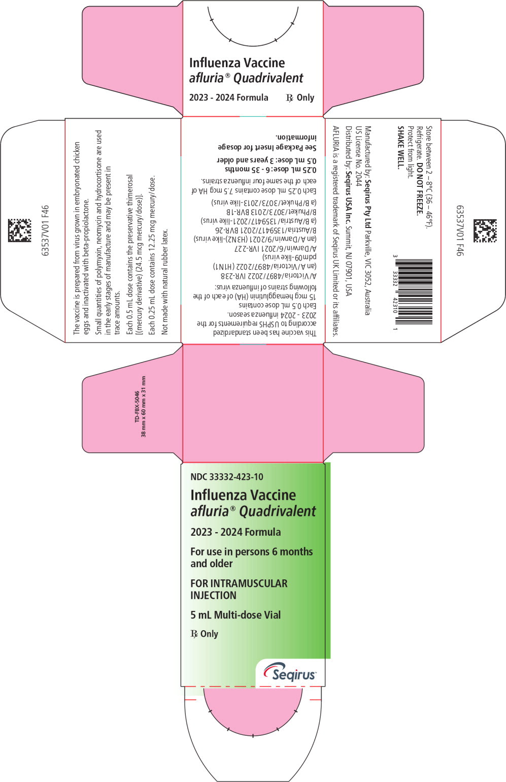 Principal Display Panel – 5 mL Carton Label
