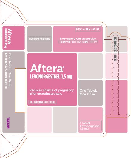Aftera® (levonorgestrel 1.5 mg), 1s Unit-Dose Box, Part 3 of 3