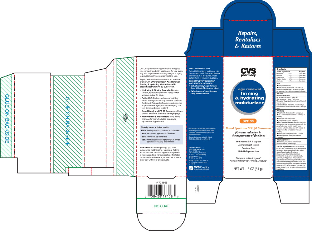 Principal Display Panel - Age Renewal Firming & Hydrating Moisturizer Carton Label
