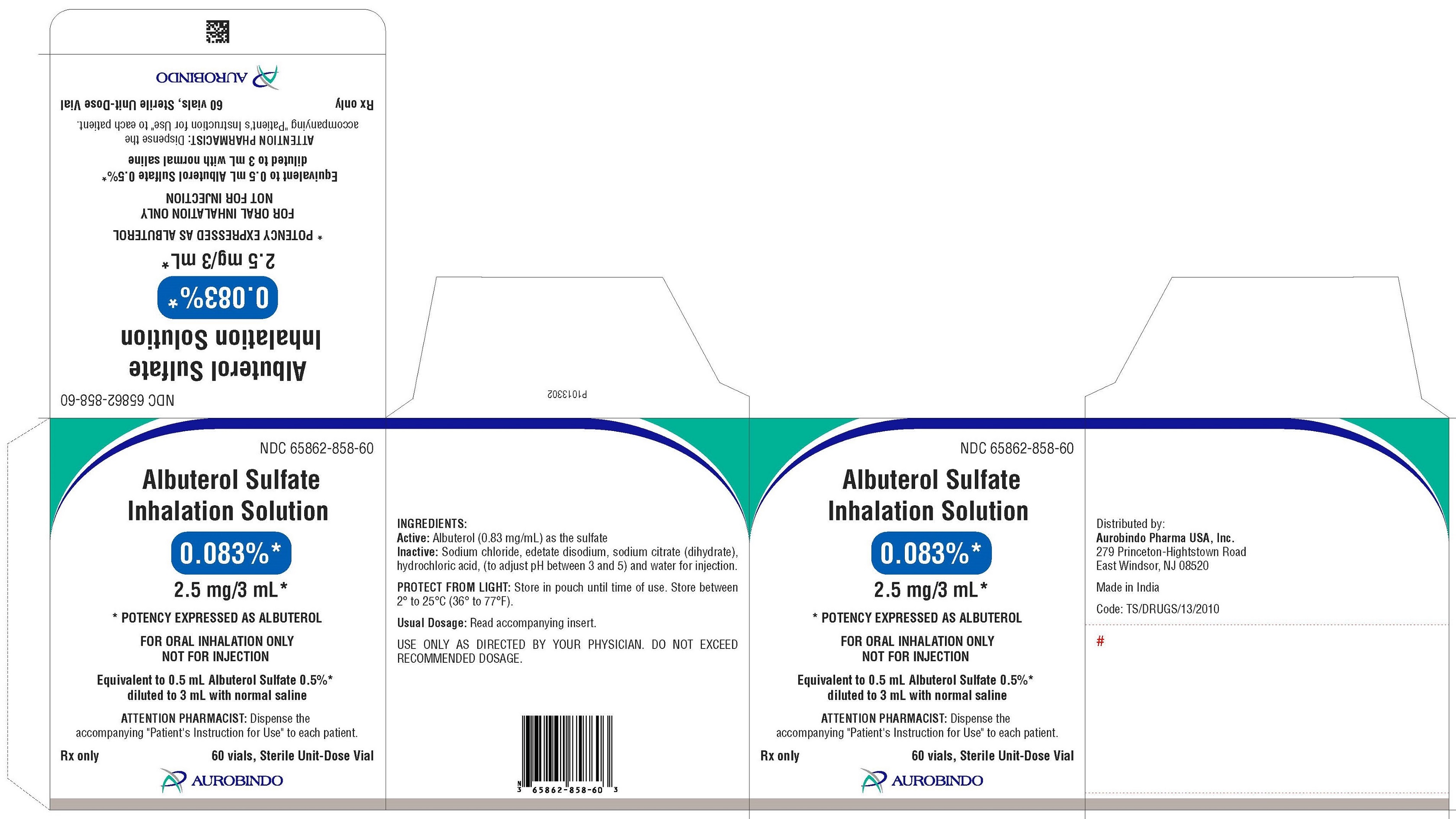PACKAGE LABEL-PRINCIPAL DISPLAY PANEL - 0.083% (2.5 mg/3 mL) - Container-Carton (30 Vials)