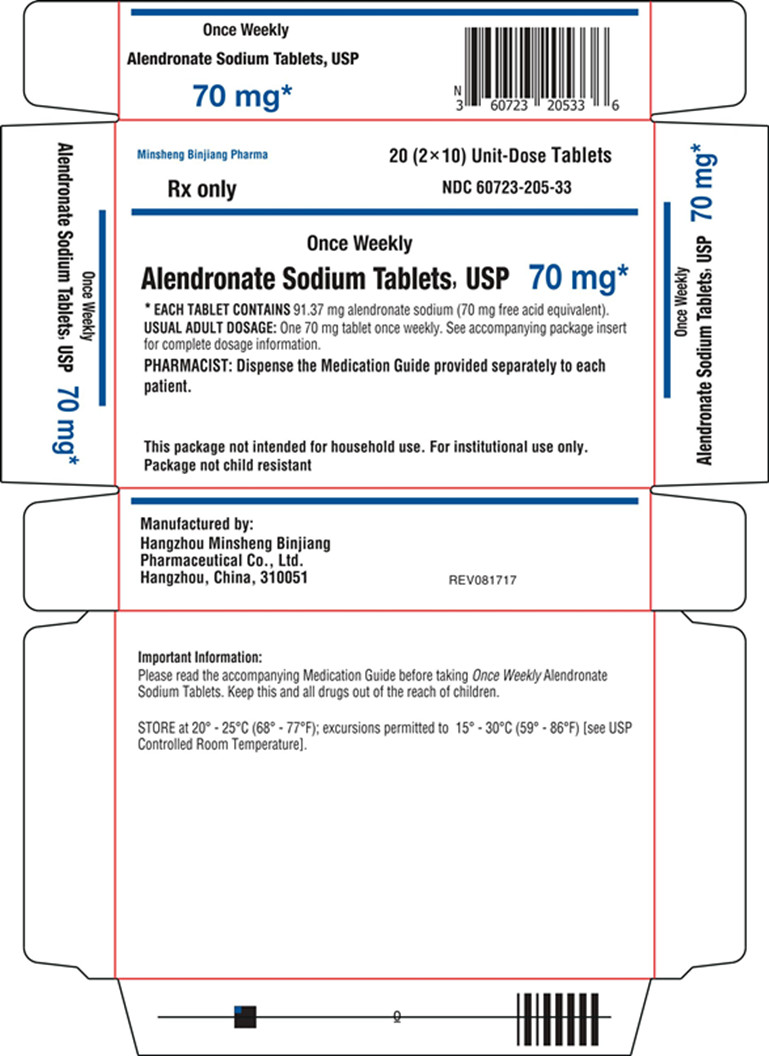 PRINCIPAL DISPLAY PANEL - 70 mg Tablet Blister Pack Carton