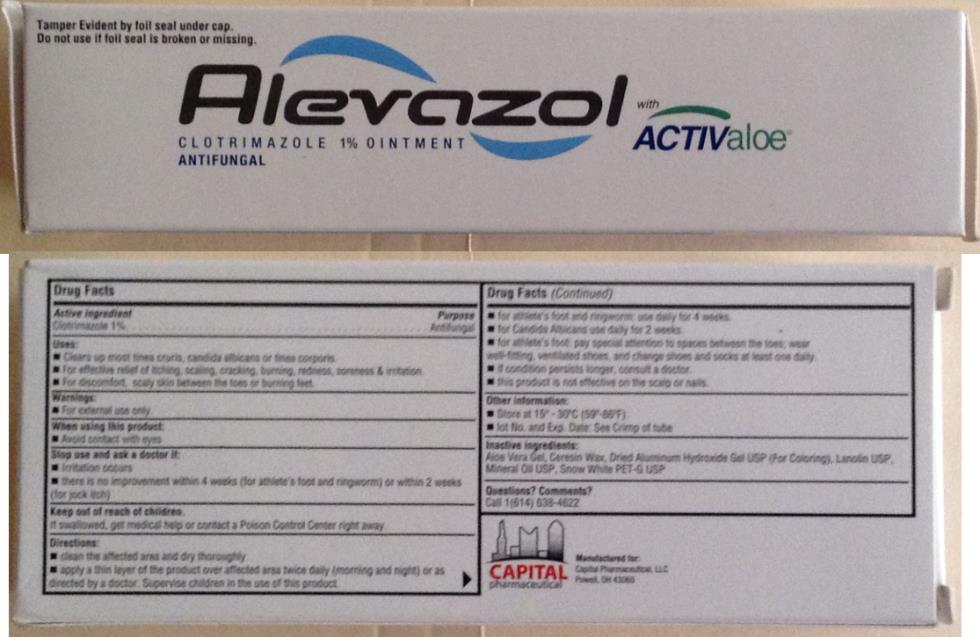 PRINCIPAL DISPLAY PANEL
Alevazol with ACTIVEaloe®
CLOTRIMAZOLE 1% OINTMENT
ANTIFUNGAL