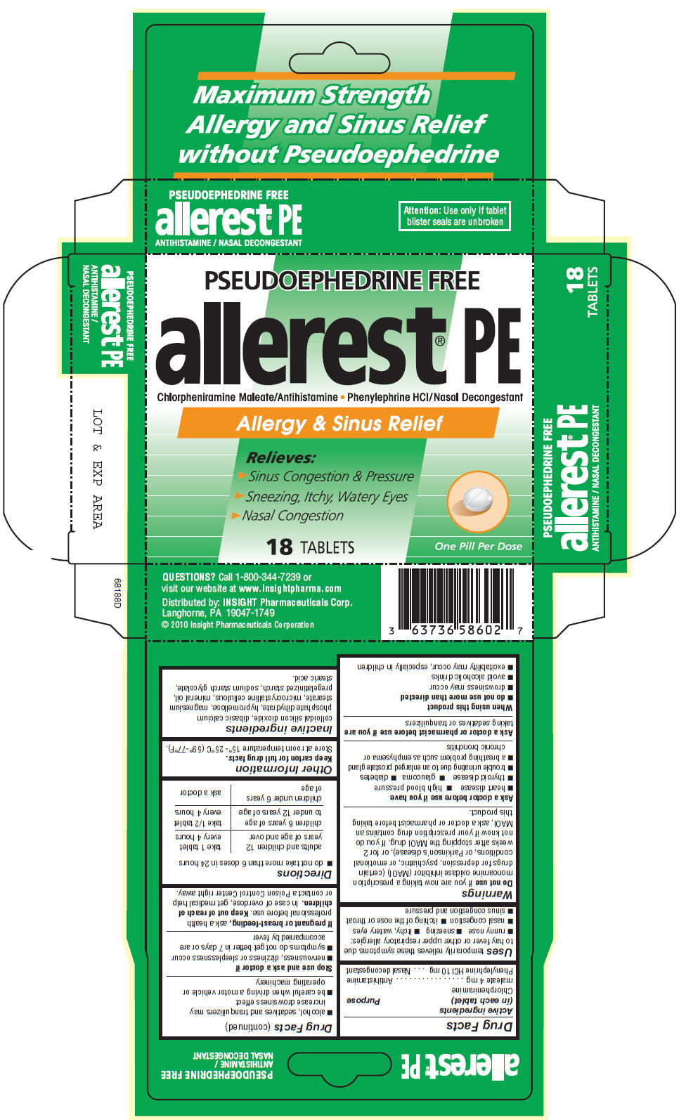 Allerest Pe | Chlorpheniramine Maleate And Phenylephrine Hydrochloride Tablet while Breastfeeding