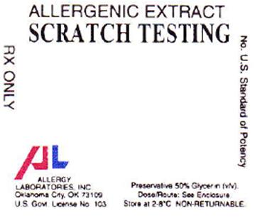 PRINCIPAL DISPLAY PANEL
ALLERGENIC EXTRACT
SCRATCH TESTING
RX ONLY