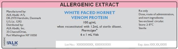 Allergenic Extract
White Faced Hornet
Venom Protein
100 µg/mL
6 x 1 mL Vials
Rx Only
