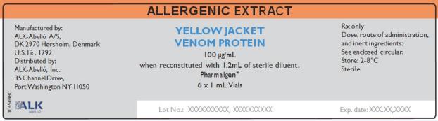 Allergenic Extract
Yellow Jacket
Venom Protein
100 µg/mL 
6 x 1 mL Vials
Rx Only
