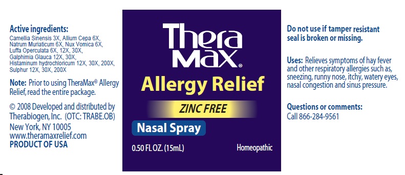 Theramax Allergy label 1