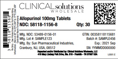Allopurinol 100mg tablet 30 count blister card