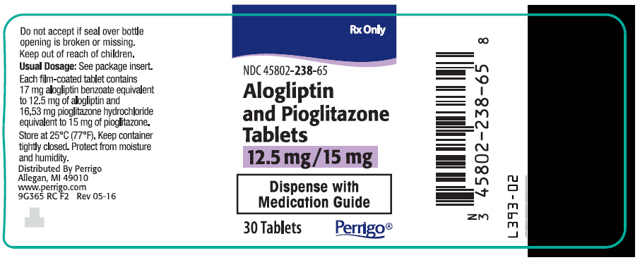 PRINCIPAL DISPLAY PANEL - 12.5 mg/15 mg Tablet Bottle Label