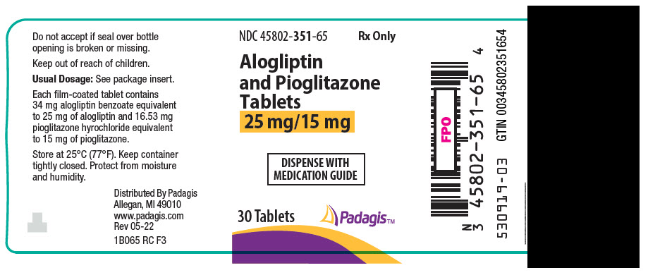 PRINCIPAL DISPLAY PANEL - 25 mg/15 mg Tablet Bottle Label