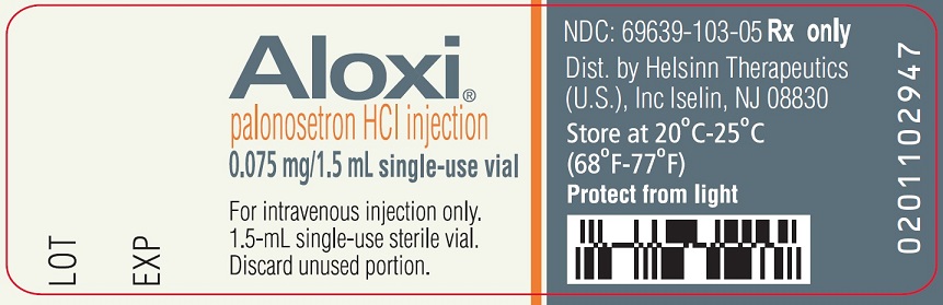 PRINCIPAL DISPLAY PANEL - 0.075 mg/1.5 mL Injection NDC 62856-798-01 Rx only Aloxi® palonosetron HCl injection 0.075 mg/1.5 mL single-use vial For intravenous injection only. 1.5-mL single-use steril