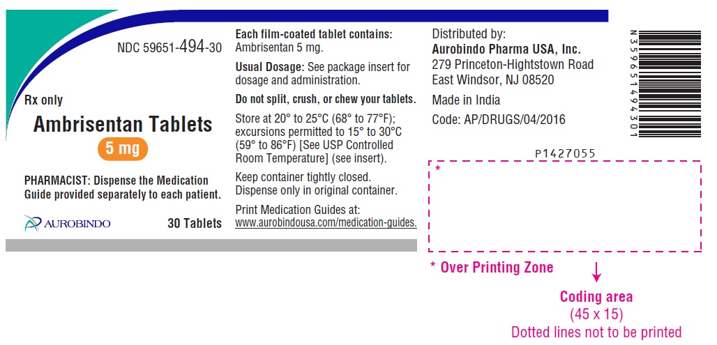 PACKAGE LABEL-PRINCIPAL DISPLAY PANEL - 5 mg Container Label (30 Tablets Bottle)