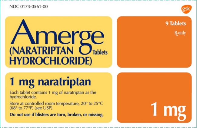Amerge 1 mg 9 count carton