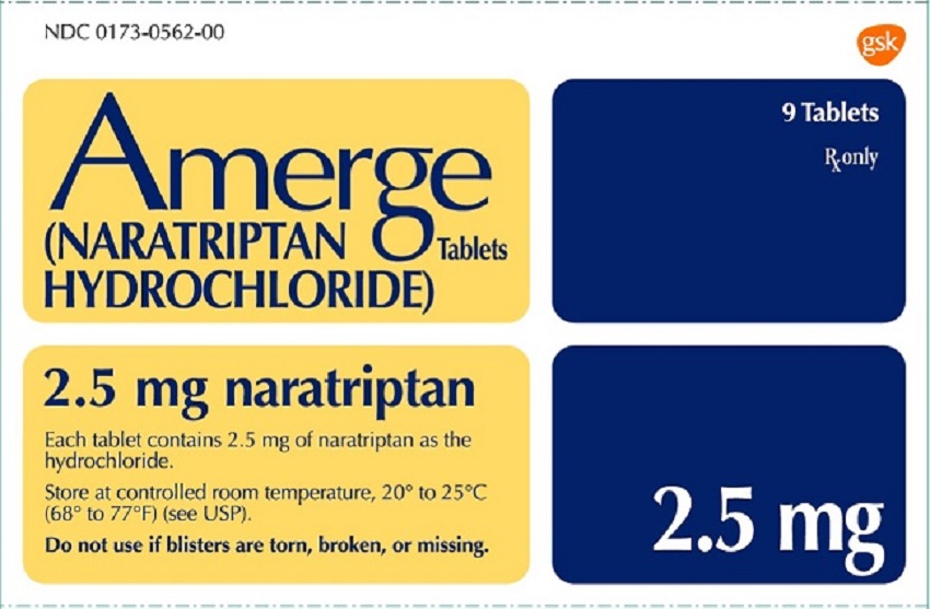 Amerge 2.5 mg 9 count carton