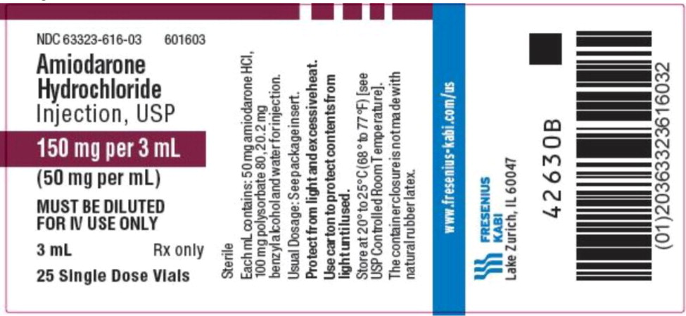PACKAGE LABEL – PRINCIPAL DISPLAY – Amiodarone 3 mL Single Dose Tray Label
