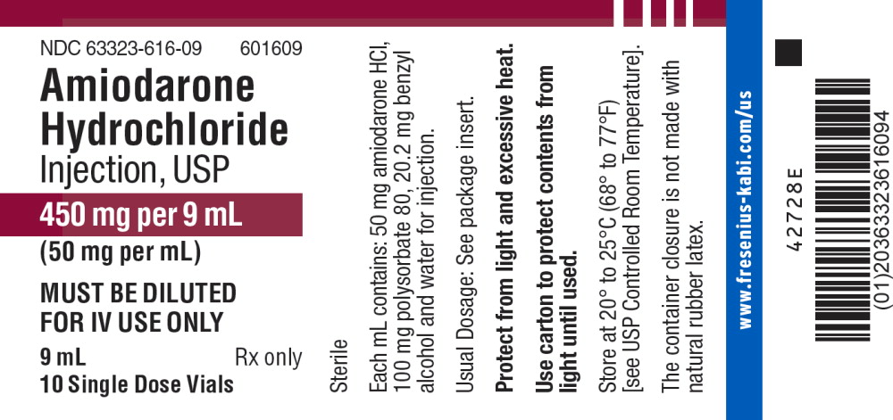 PACKAGE LABEL – PRINCIPAL DISPLAY – Amiodarone 9 mL Single Dose Tray Label
