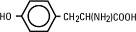 structural formula Tyrosine