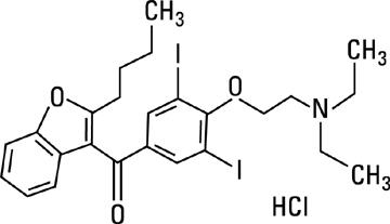 structural formula amiodarone hcl
