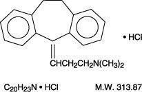 amitriptyline HCl chemical structure
